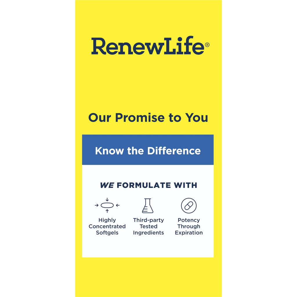 Renew Life Norwegian Gold Critical Omega-3 Fish Oil 850 mg Burp-Free Softgels (Pack May Vary)