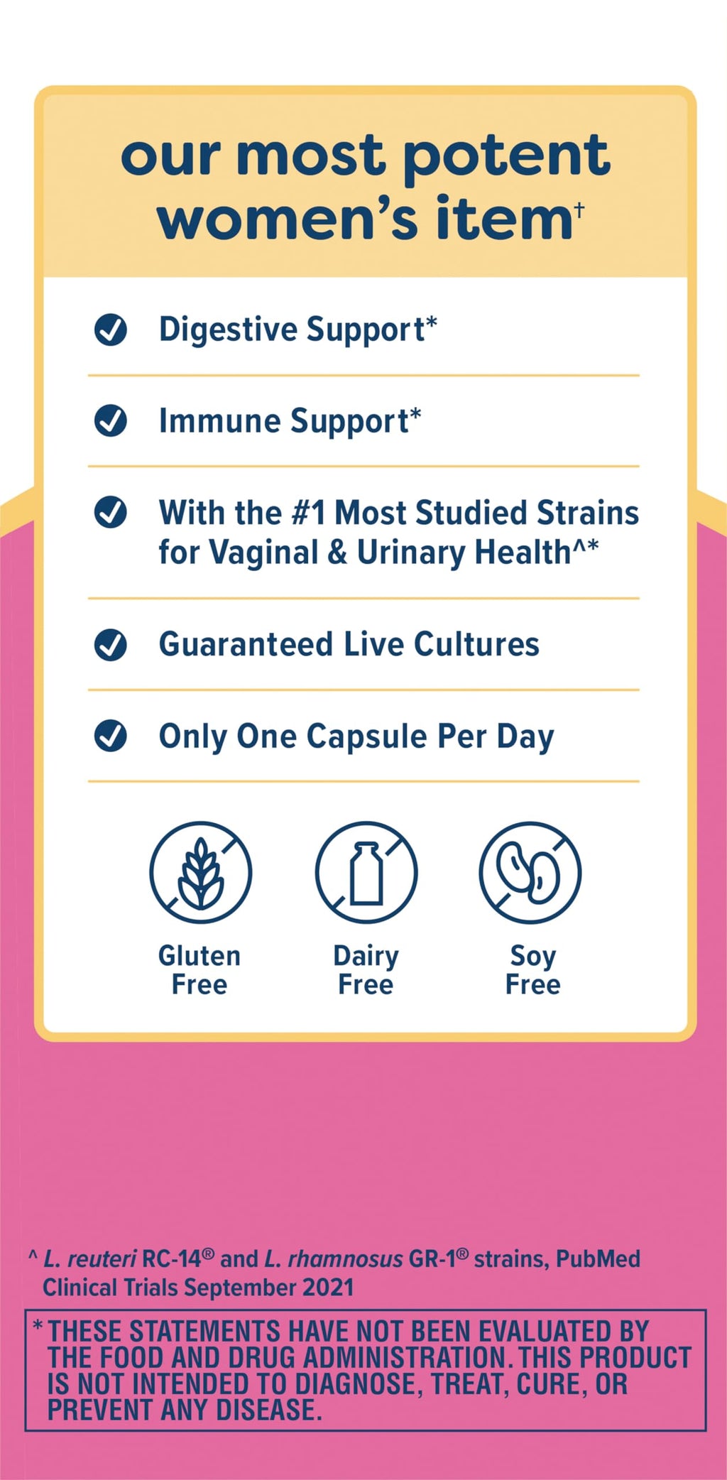 Renew Life Women's Probiotic Capsules - 90 Billion CFU, 12 Strains, 30 Count