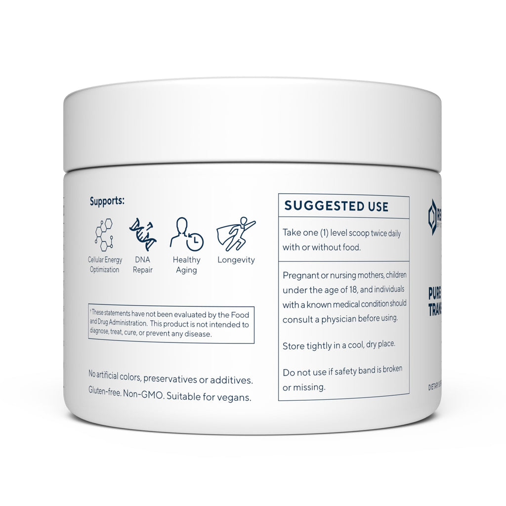 Renue By Science Resveratrol | High Strength Trans-Resveratrol Powder (100g) | Non-GMO & Allergen Free | Made in the USA