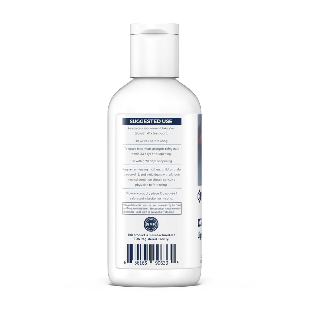 Renue By Science Vitamin D3 K2 Liposomal Gel – High Strength D3 2500IU & K2 200mcg | 120ml | USA Made
