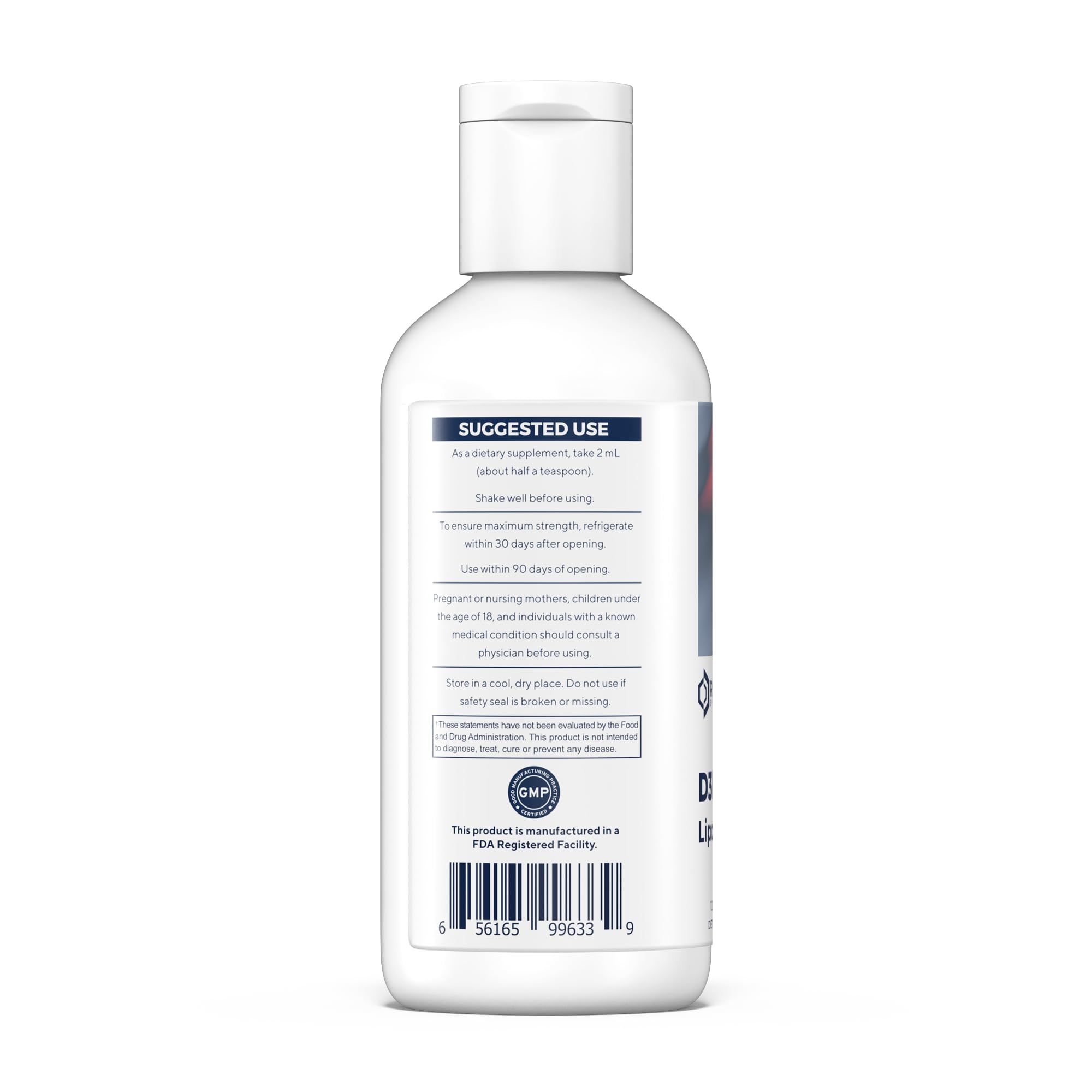 Renue By Science Vitamin D3 K2 Liposomal Gel – High Strength D3 2500IU & K2 200mcg | 120ml | USA Made