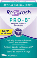 RepHresh Pro-B Probiotic Feminine Supplement – 2-Pack, 30-Count Capsules