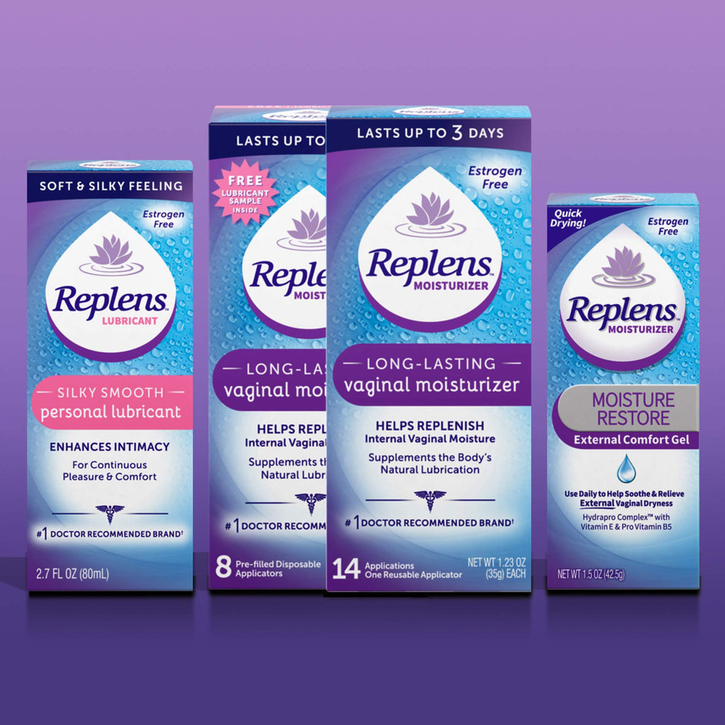 Replens Vaginal Moisturizer with Reusable Applicator – Long-Lasting Hydration, 14 Count