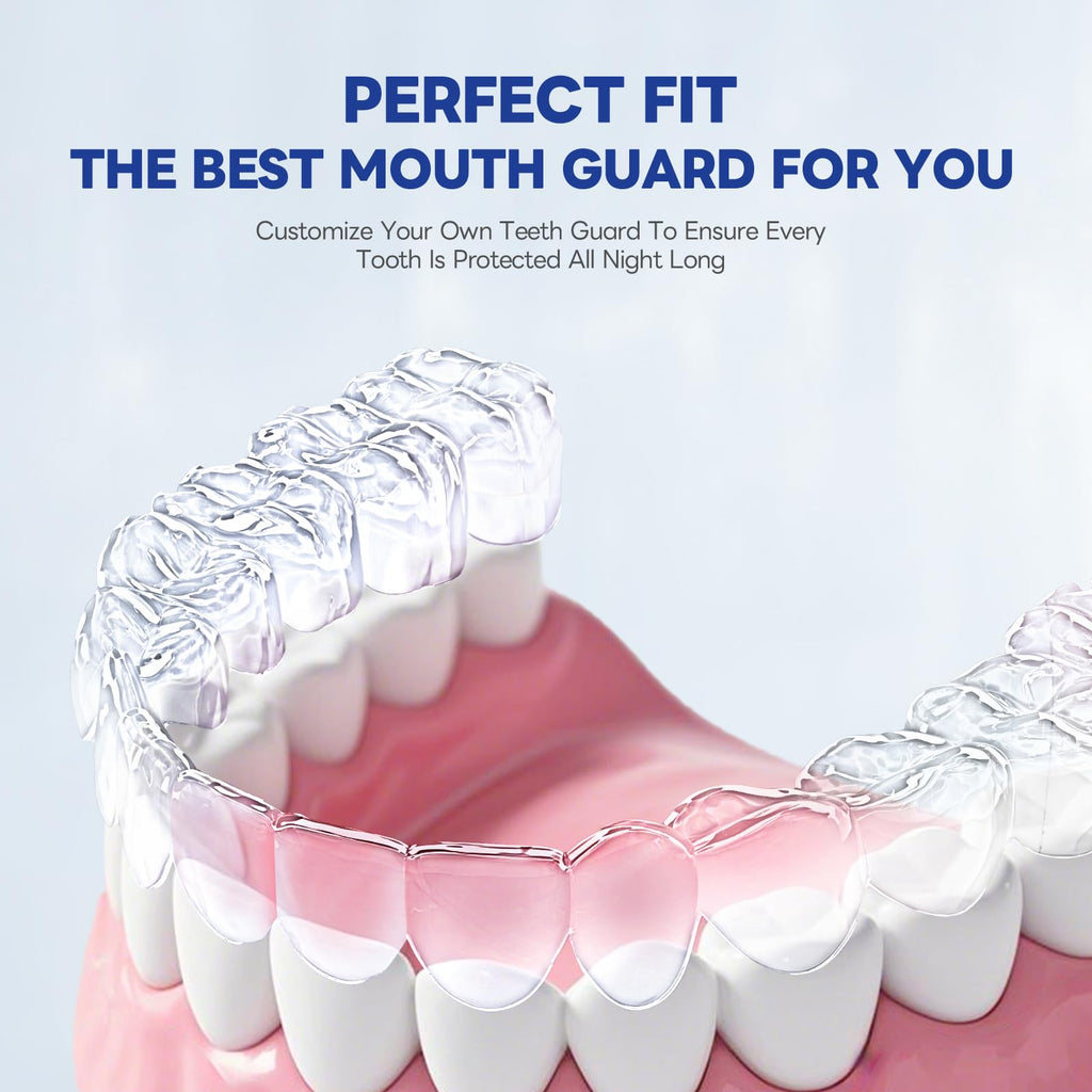 REROIO Night Mouth Guard for Teeth Grinding – 2-Size Adjustable Fit