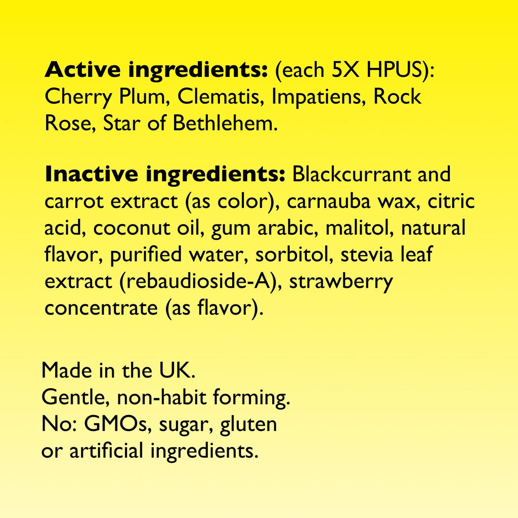 RESCUE Kids Pastilles – Natural Strawberry Stress Relief for Children | Calming Homeopathic Flower Essences