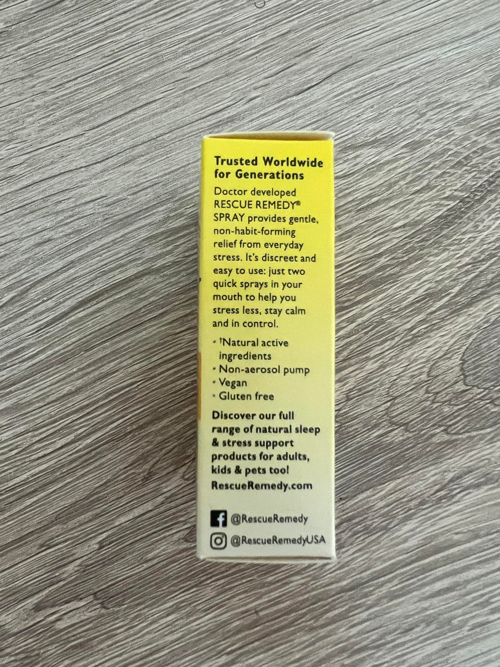 Rescue Remedy Spray 7 ml – Vegan, Non-Aerosol Pump