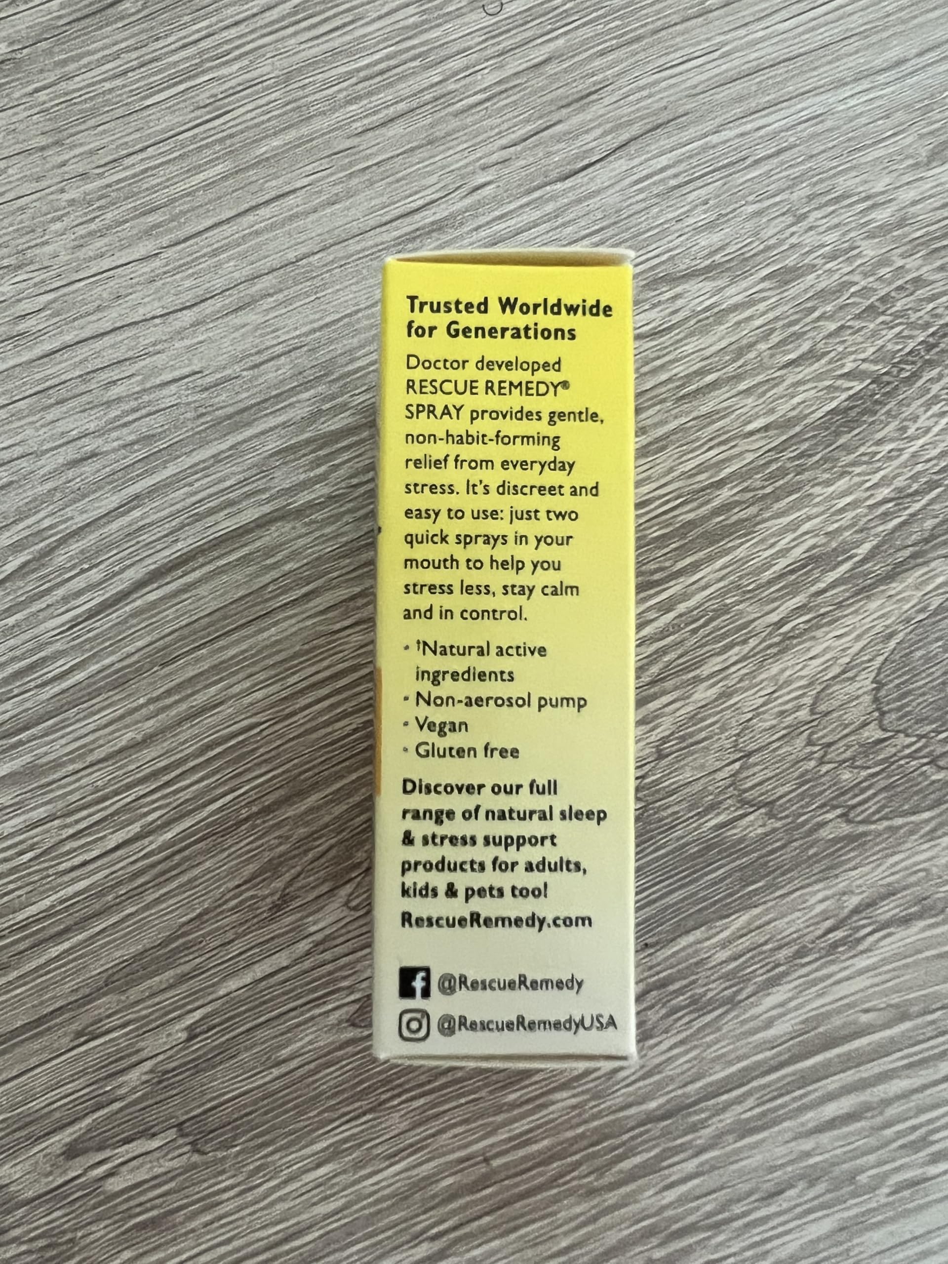 Rescue Remedy Spray 7 ml – Vegan, Non-Aerosol Pump