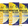 RESCUE Sleep Liquid Melts - No Melatonin, Natural Orange Vanilla, 3 Pack (28 Count Each)