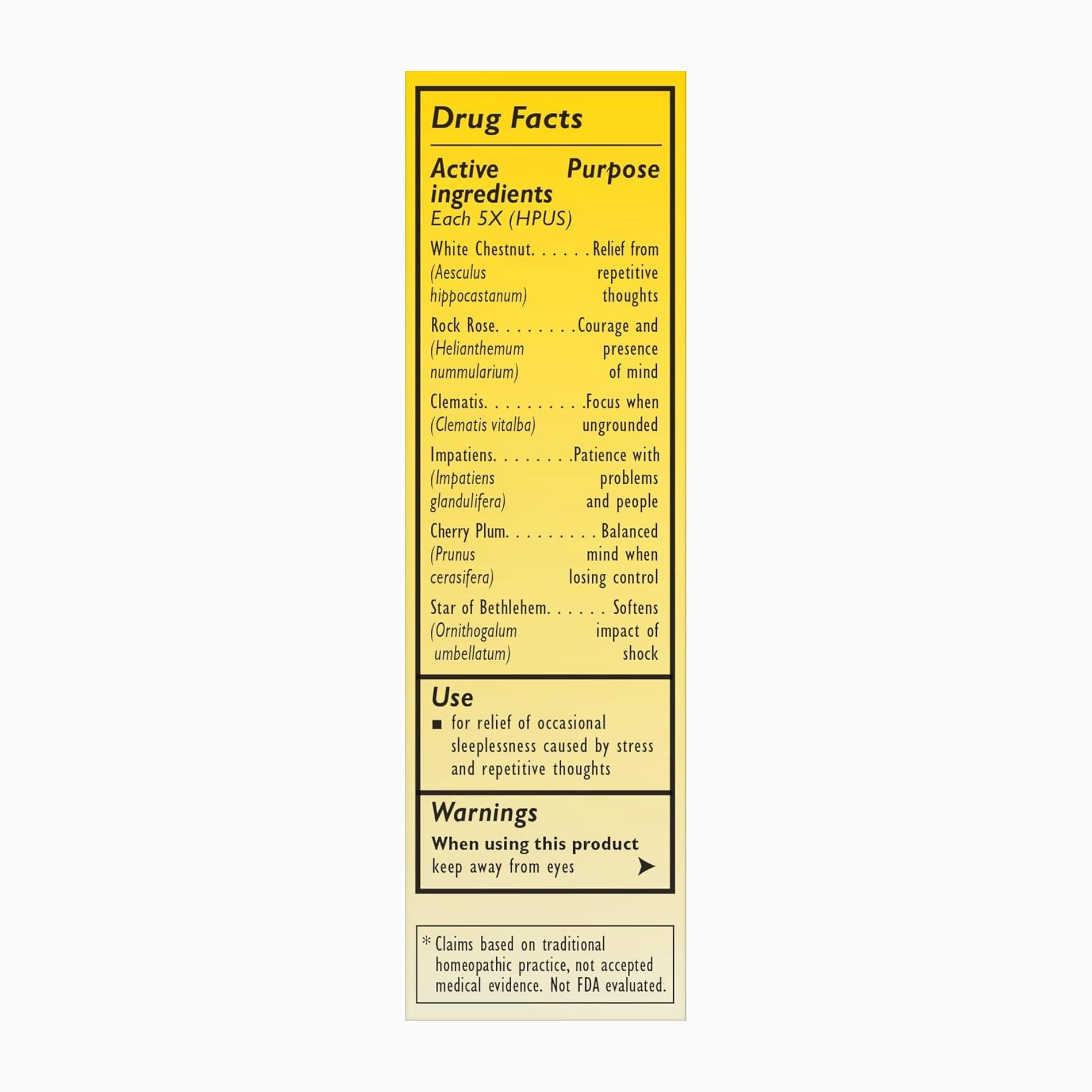 RESCUE SLEEP Dropper 20mL — Natural Sleep Aid (Melatonin-Free, Non-Alcohol, Family-Friendly)