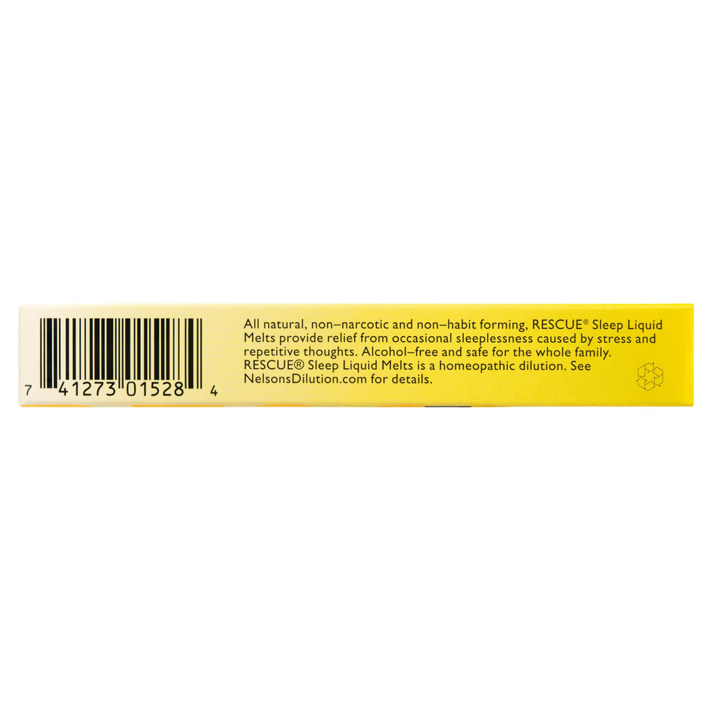 BACH RESCUE SLEEP Liquid Melts – Natural Sleep Aid, Melatonin-Free | Orange Vanilla