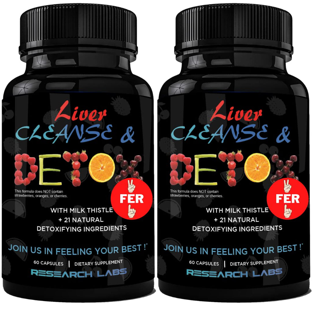 Research Labs Liver Detox 2 Pack – Doctor-Recommended Cleanse