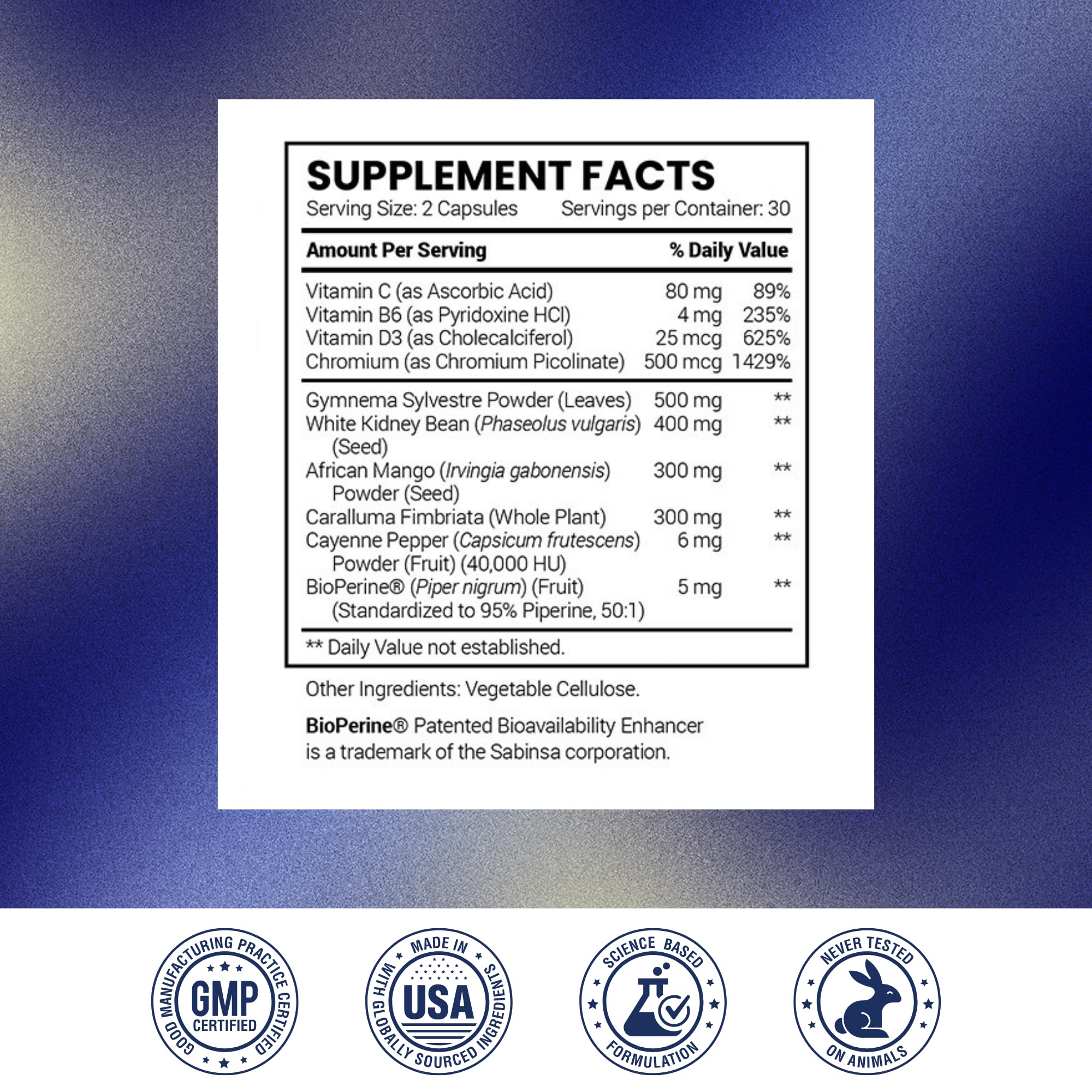 Research Verified Appetite Suppressant | Curb Cravings, Satiety, Metabolism - Pack of 3 (60 Capsules)