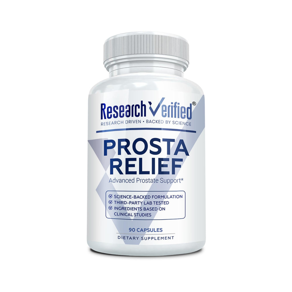 Research Verified ProstaRelief - Saw Palmetto & Bioperine – Prostate & Urinary Health (90 Capsules)