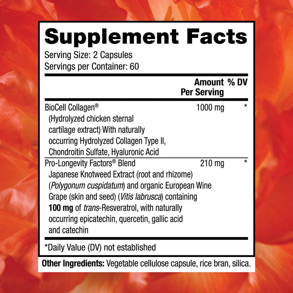Reserveage Beauty Collagen Booster – Skin & Joint Support – 120 Capsules | Reserveage Nutrition