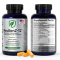 ResilienZ-12 Antioxidants Supplement – 12-in-1 Phytonutrient Complex with Meriva Curcumin Phytosome, Vitamin C, Sulforaphane, Astaxanthin, EGCG Green Tea, CoQ10 & Quercetin – 90 Vegan Capsules
