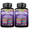 Resveratrol 14-in-1 Extra Strength Supplement (120 Caps) – NAD+, NAC, Milk Thistle & More