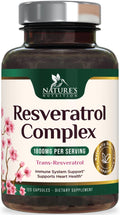Resveratrol 1800mg - Extra Strength Antioxidants | Immune & Heart Health | 120 Vegan Capsules