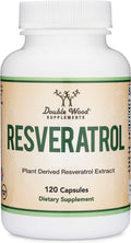 Resveratrol 500mg Supplement – 120 Capsules | 50% Trans-Resveratrol | Double Wood