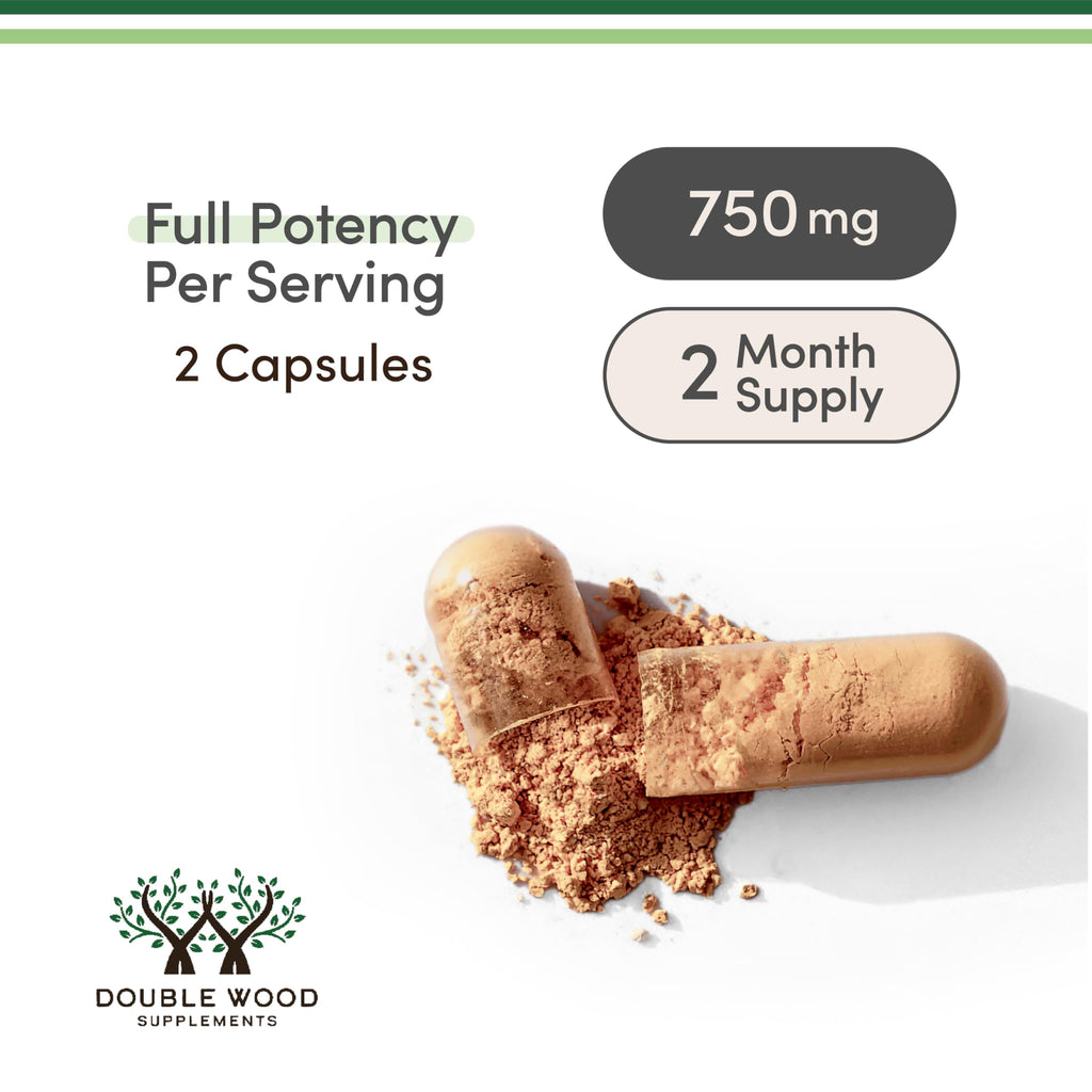 Resveratrol 500mg per Serving – 120 Capsules (Pack of 2) | Double Wood