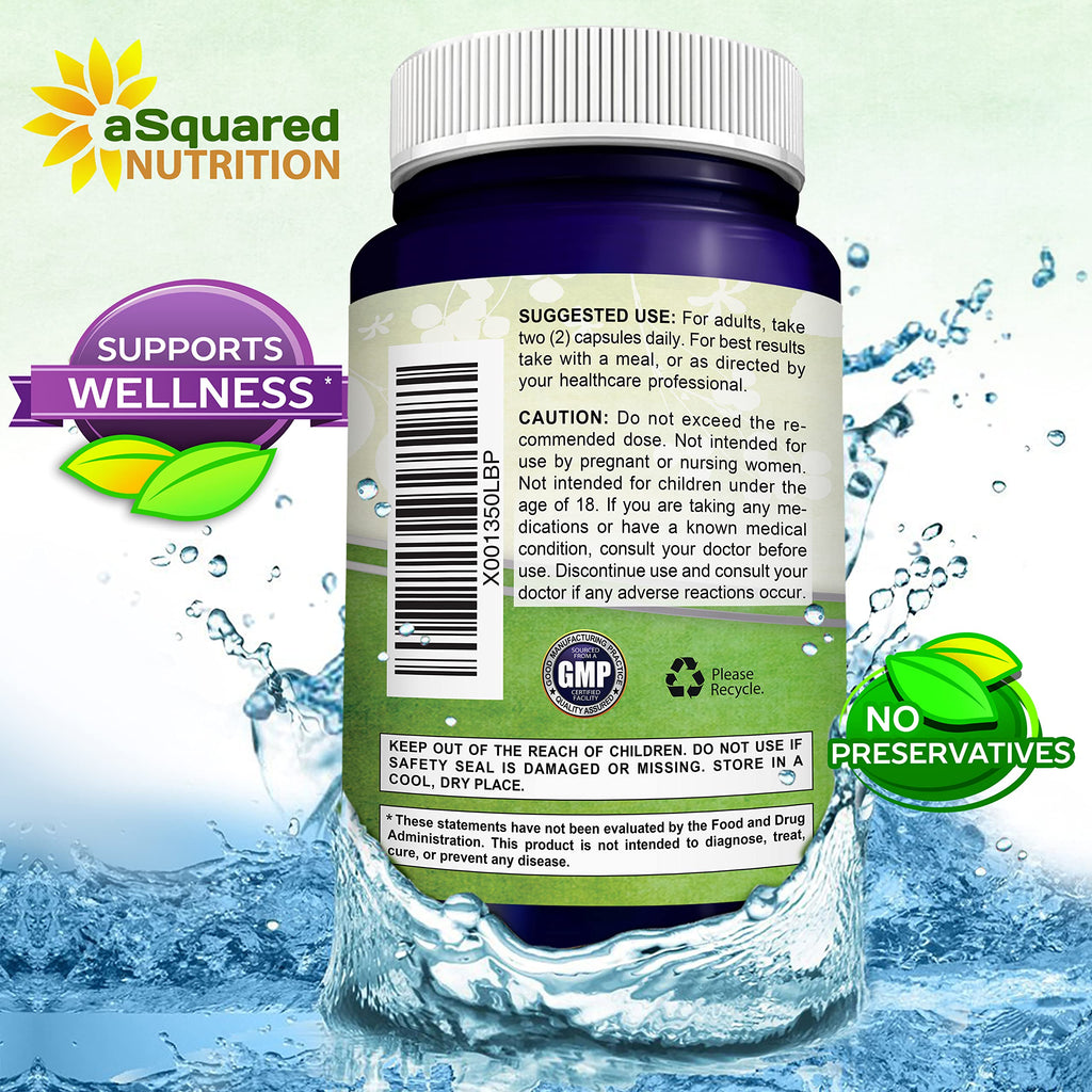100% Natural Resveratrol 1000mg/Serving | 180 Capsules | Heart Health