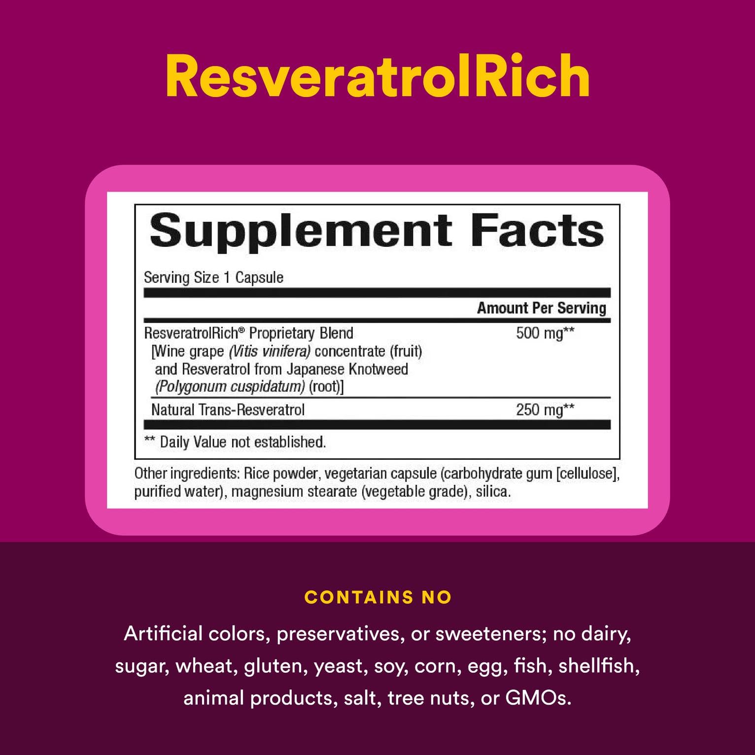 ResveratrolRich by Natural Factors - Super Strength Resveratrol Concentrate - 60 Capsules