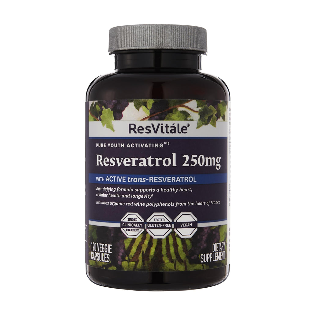 ResVitále Resveratrol 250 mg - 120 Veggie Capsules | Longevity