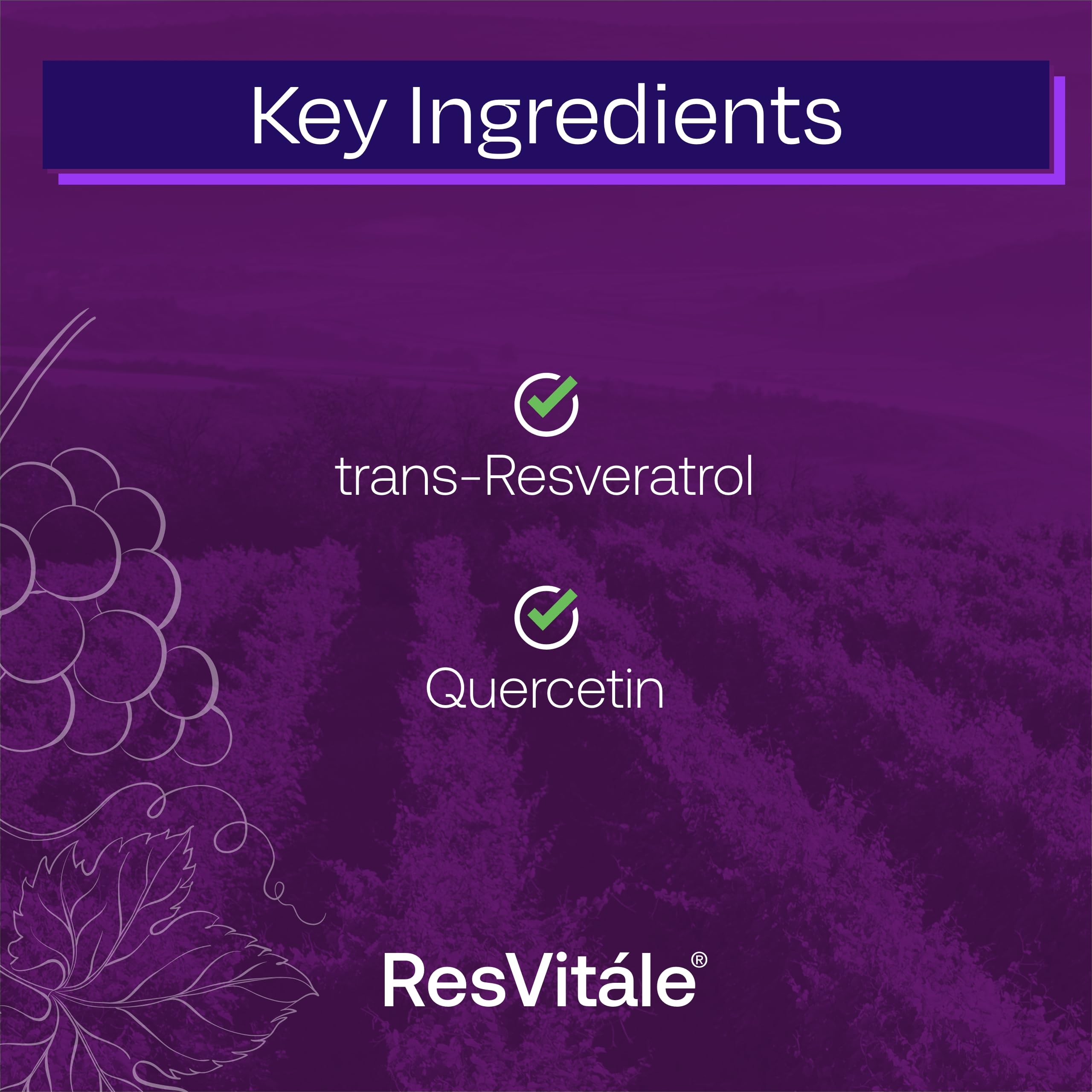 ResVitále Resveratrol 250 mg - 120 Veggie Capsules | Longevity
