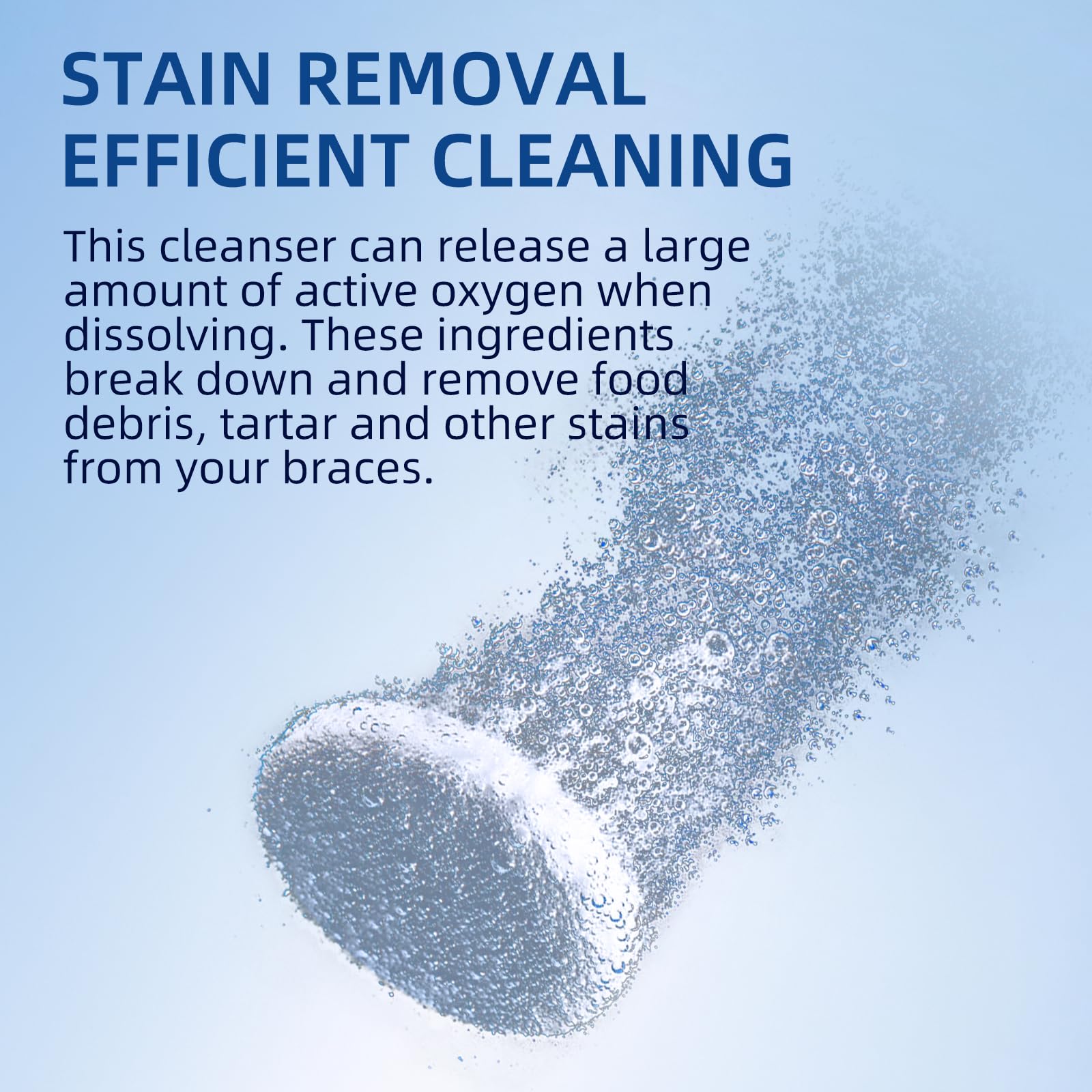 Retainer & Denture Cleaner Tablets (240 Count) - Dental Aligner, Mouth & Night Guards, False Teeth Cleaning