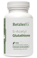 RetzlerRx S-Acetyl Glutathione Supplement 100 mg • Made in USA • Antioxidant Support