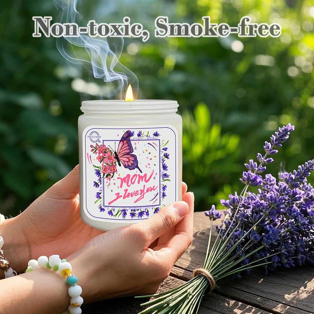 Christmas Gifts for Mom - Lavender Eucalyptus Soy Wax Candle | 50-Hour Burn