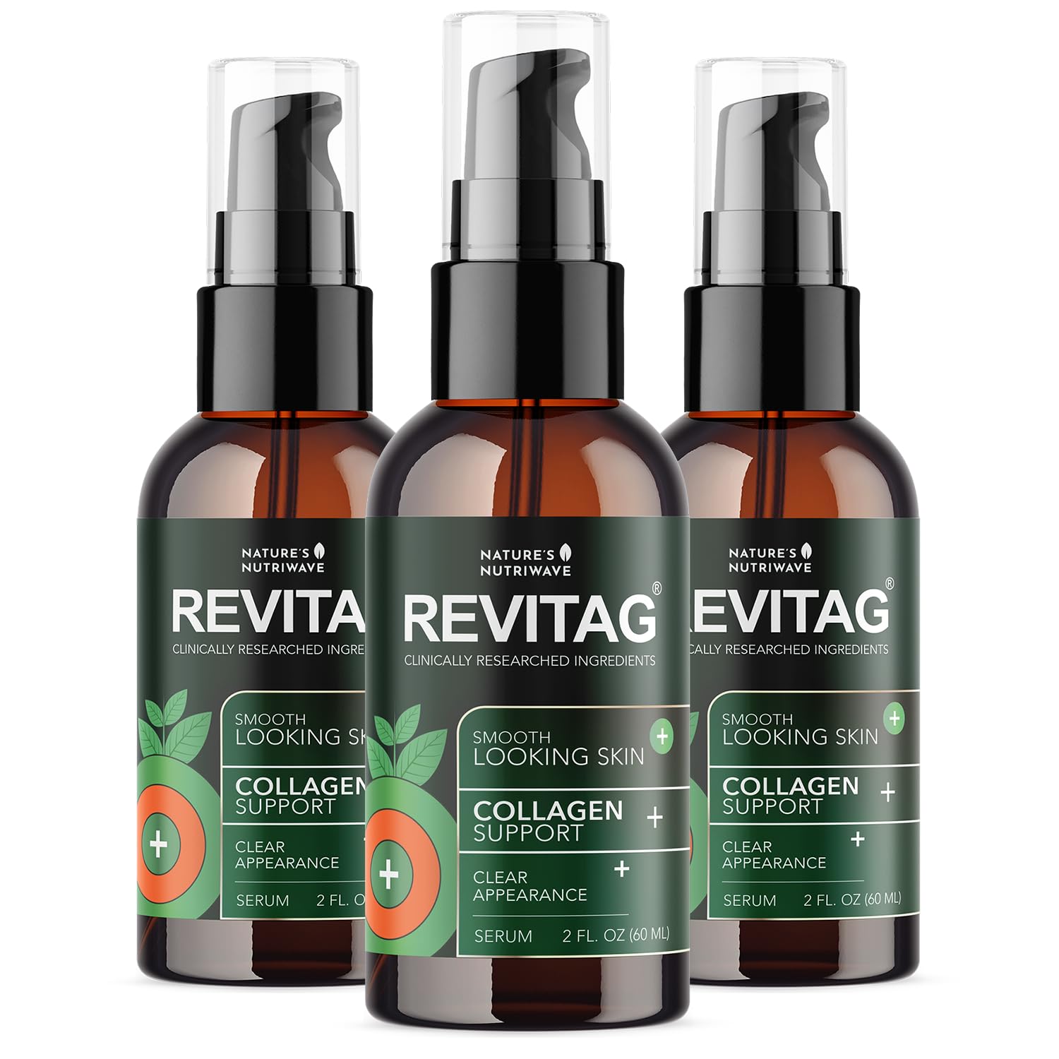 ReviTag Skin Serum – Natural Smooth Skin & Collagen Support | 2 Fl Oz, USA Made