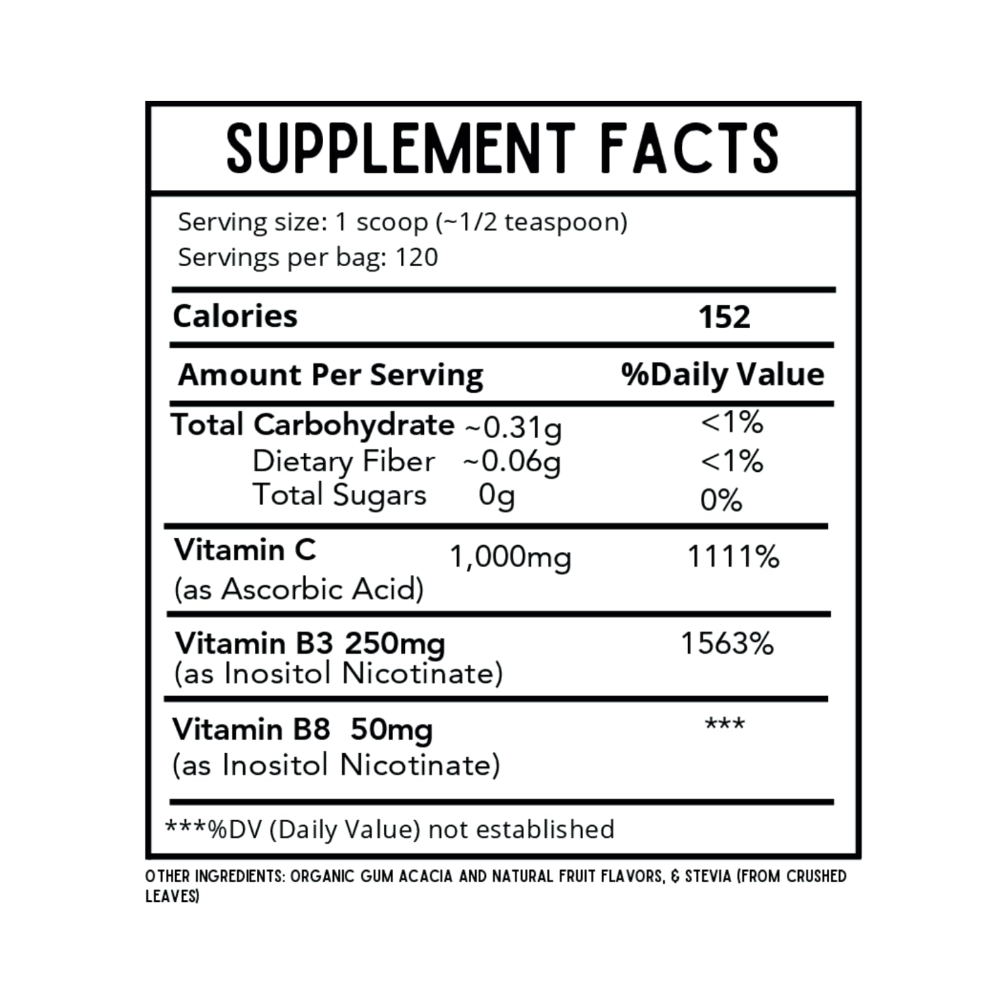 Revitalize Wellness Kids Defense Powder - 1000 mg Vitamin C, 250 mg B3, Fruit Punch, 120 Servings