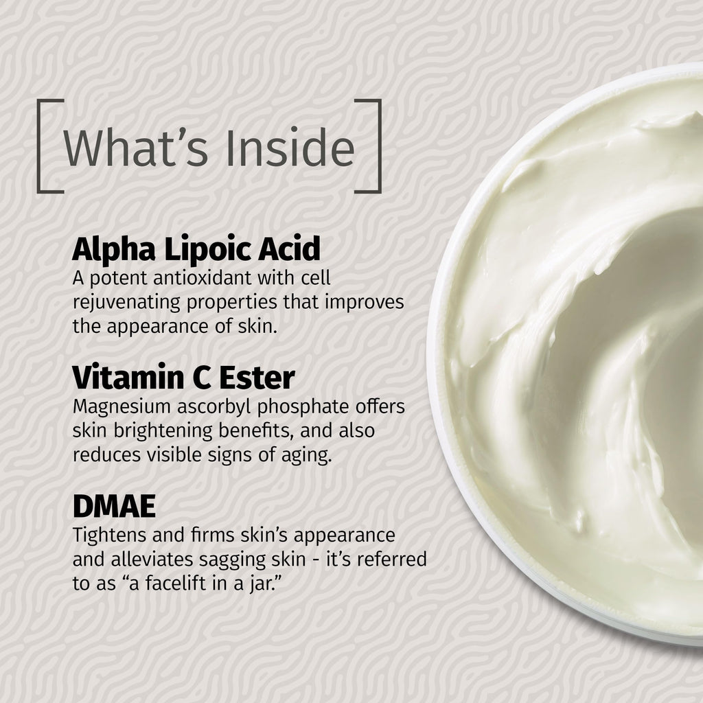 Reviva Labs Alpha Lipoic Acid Vitamin C Ester DMAE Cream 2 oz