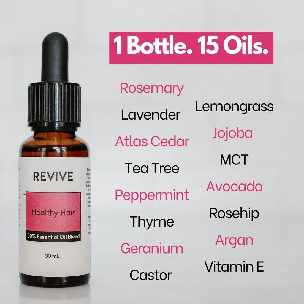 Healthy Hair Essential Oil Blend by Revive Essential Oils - 100% Pure Therapeutic Grade for Diffuser, Humidifier, Massage, Aromatherapy, Skin & Hair Care