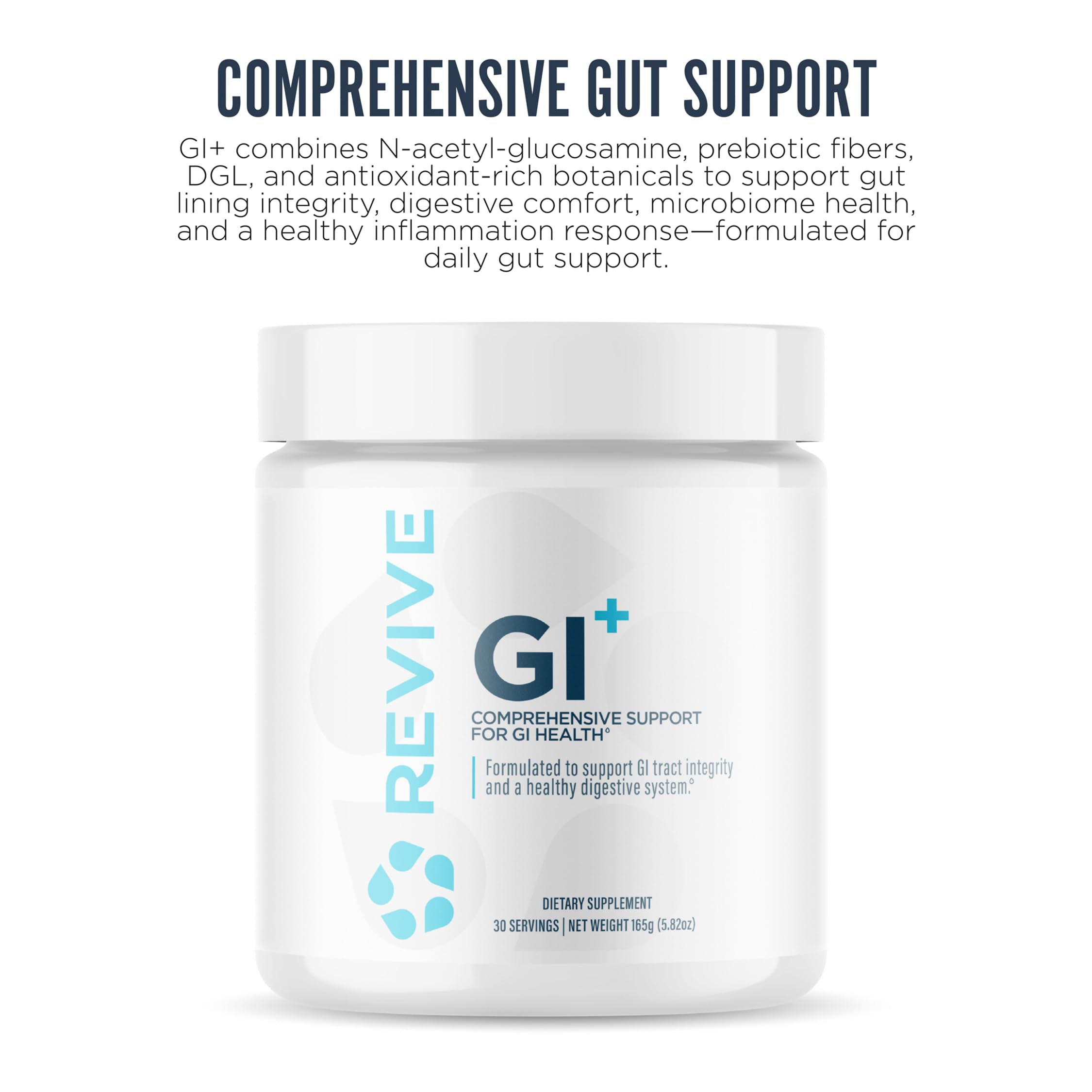 Revive MD GI Plus Digestive Health Supplement – 30 Servings, Gluten-Free, Gut Support