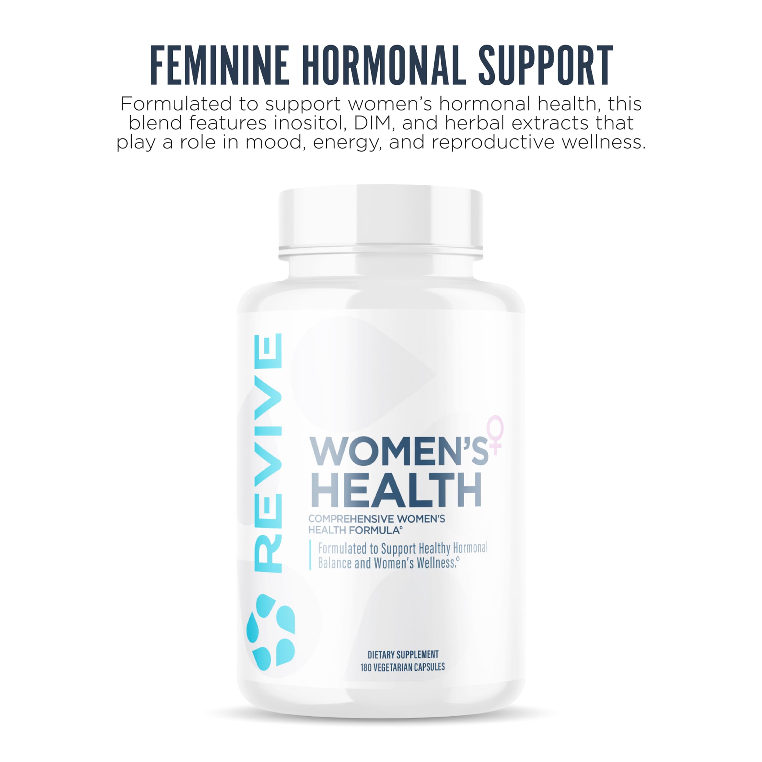 Revive MD Hormone Balance for Women – Hormone Support Supplement (180 Capsules)