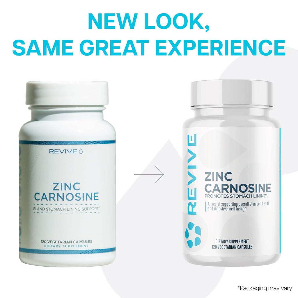 Revive MD Zinc Carnosine Supplement – Gut Health & Immune Support (120 Capsules)