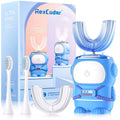 RexCodar Ultrasonic Kids Toothbrush – U-Shaped, Navy, 5 Modes, 60s Timer