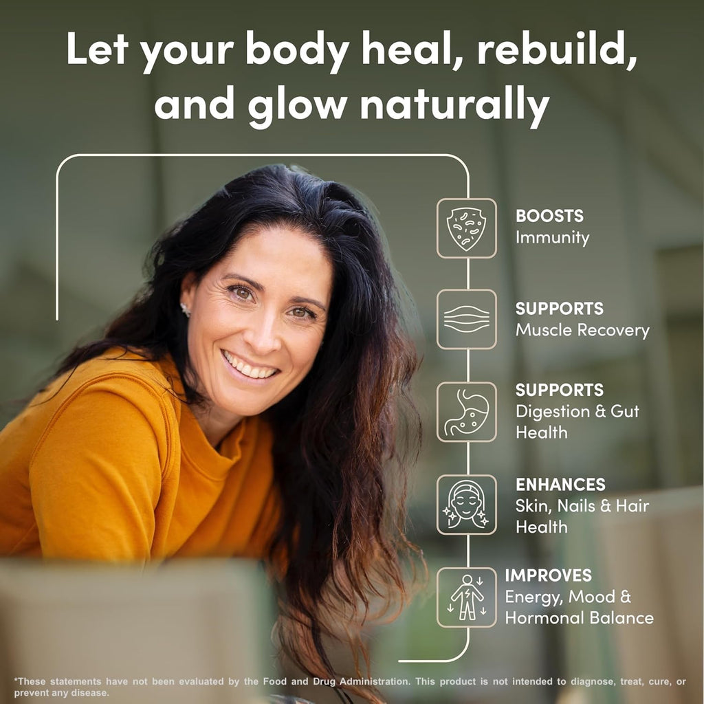 RHEASILVIA Rhea Bovine Colostrum Capsules for Women | Gut Health, Immune Support, Digestive Wellness