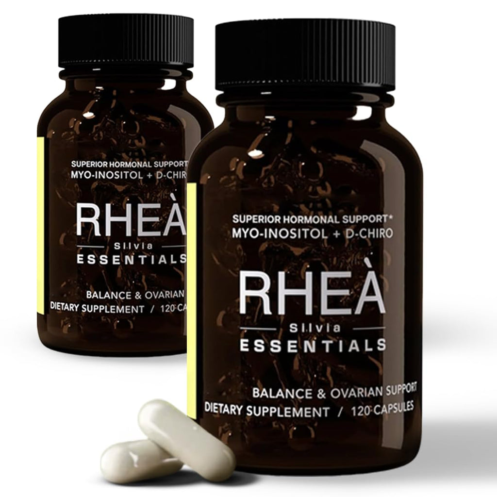 Rhea Inositol for Women - 60 Servings | 40:1 Myo-Inositol & D-Chiro Inositol, Folate & Magnesium