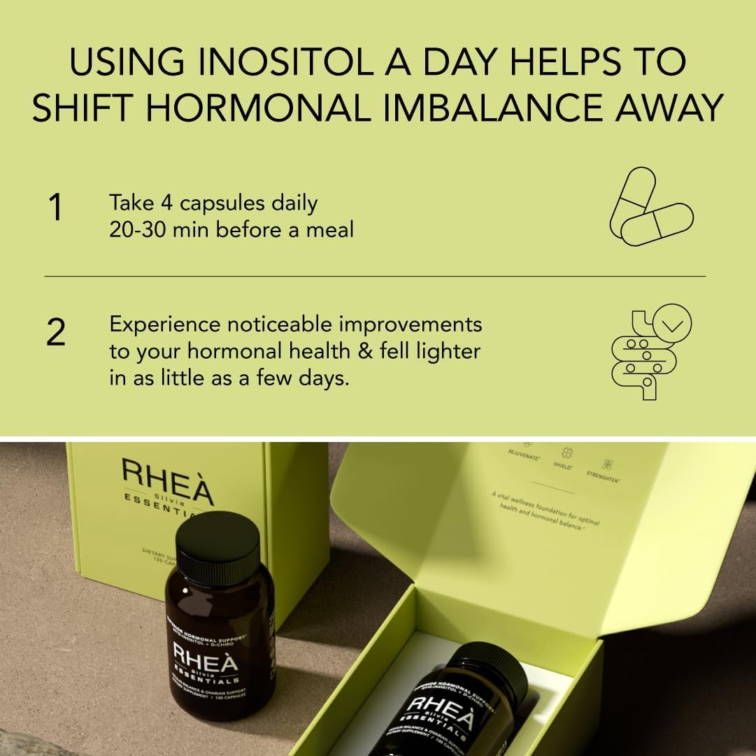 Rhea Myo-Inositol & D-Chiro Inositol for Women – 40:1 Ratio, 30 Servings