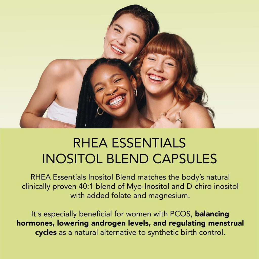 Rhea Myo-Inositol & D-Chiro Inositol for Women – 40:1 Ratio, 30 Servings