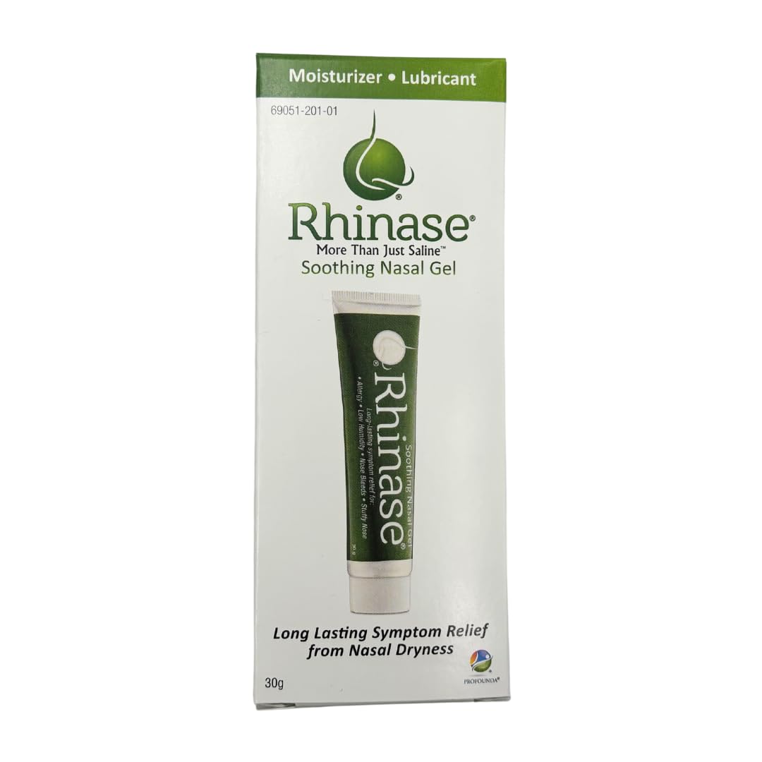 Rhinase Allergy Relief Nasal Gel – Dual Salt, Steroid-Free Moisturizing Gel (1 oz)
