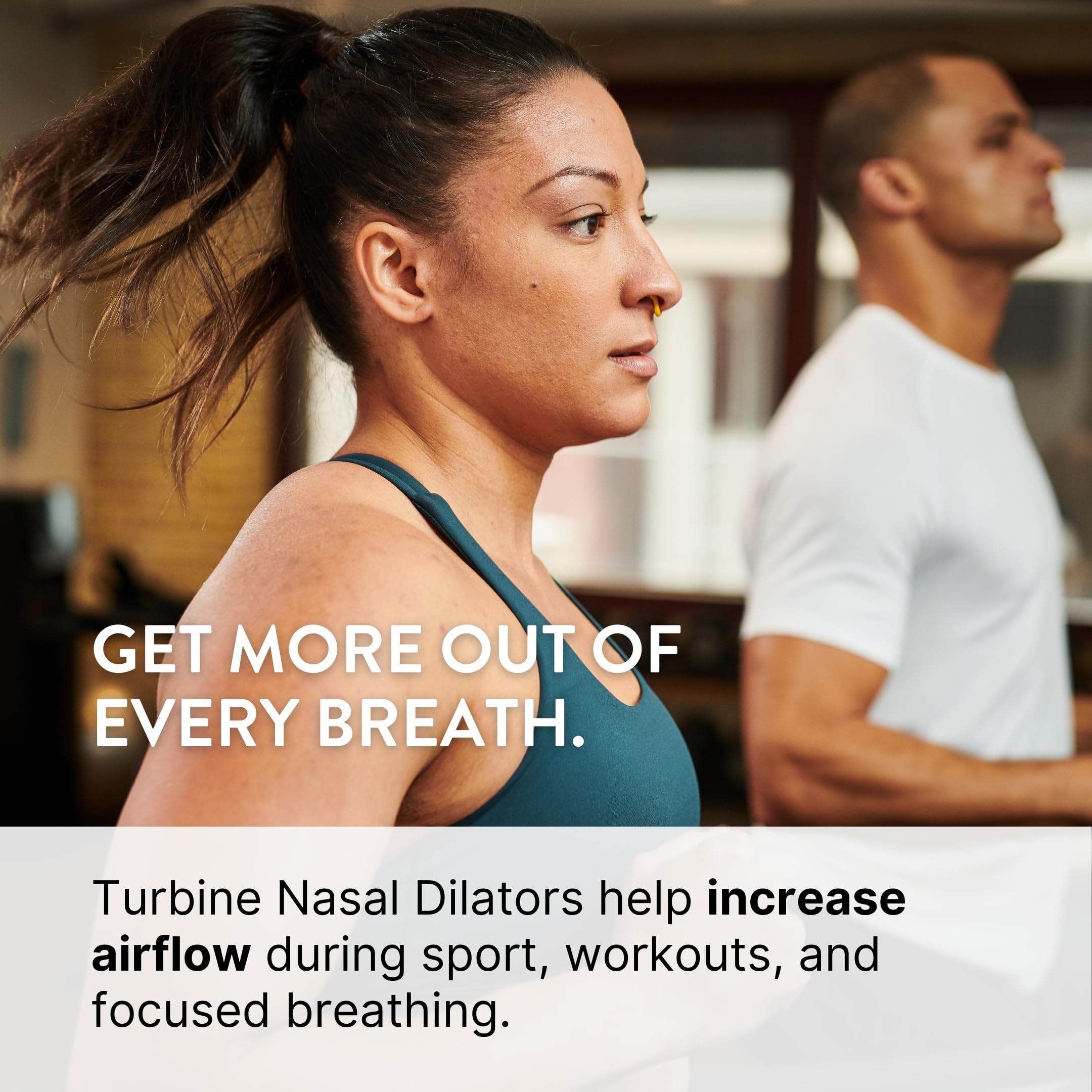 Rhinomed Turbine Nasal Dilator – Medium (3-Pack) for Athletic Breathing | Lightweight, Drug-Free