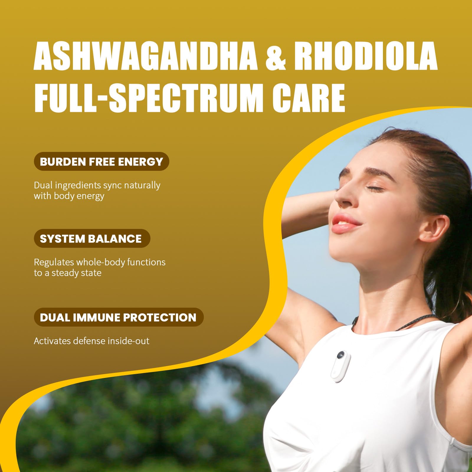 4000MG Rhodiola Rosea with Ashwagandha – Organic Adaptogen for Clarity & Vitality | 120 Capsules