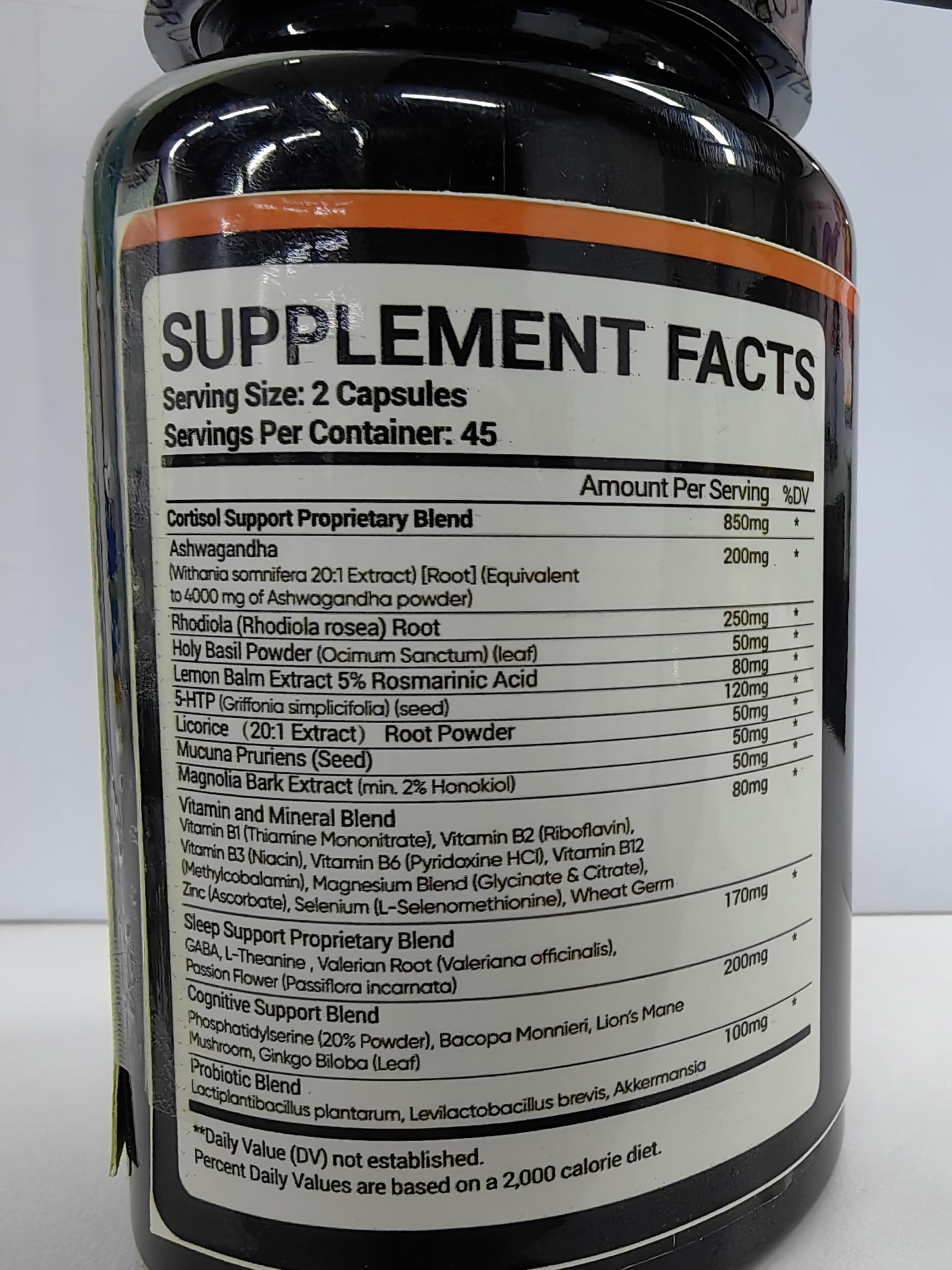 Cortisol Supplement for Women – 25-in-1 Reducer | 90 Capsules