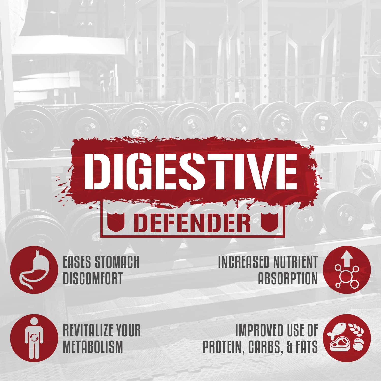5% Nutrition Rich Piana Digestive Defender | Probio-75 & Digestive Enzymes | 120 Gelatin Capsules