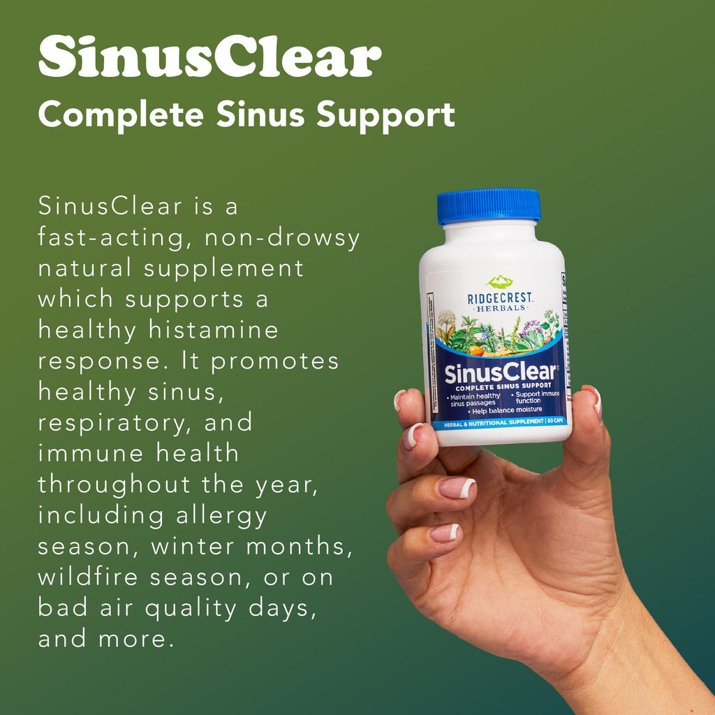 RidgeCrest SinusClear – Complete Sinus & Nasal Health (60 Veg Caps)