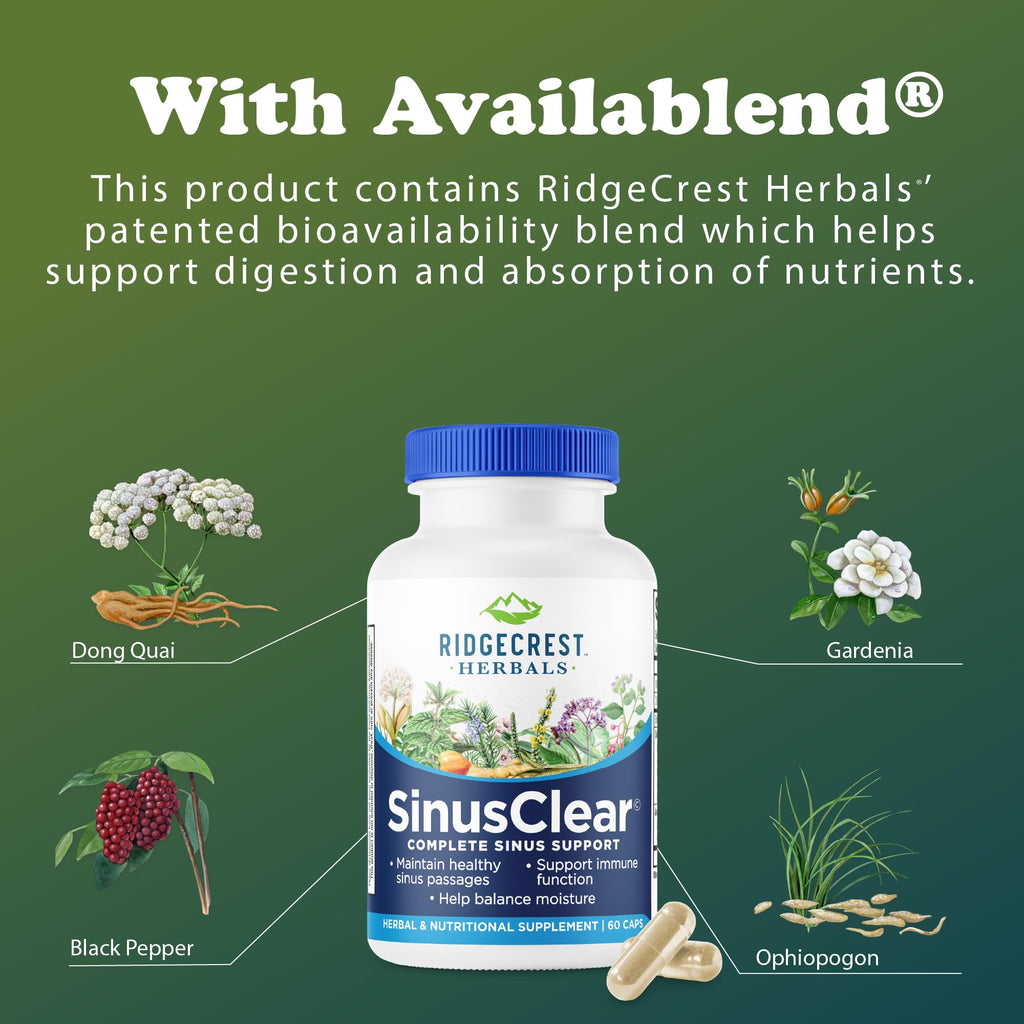 RidgeCrest SinusClear – Complete Sinus & Nasal Health (60 Veg Caps)