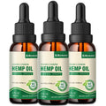 (3-Pack) High Potency Hemp Oil 25,000 Max Strength - Organic, Vegan, Non-GMO